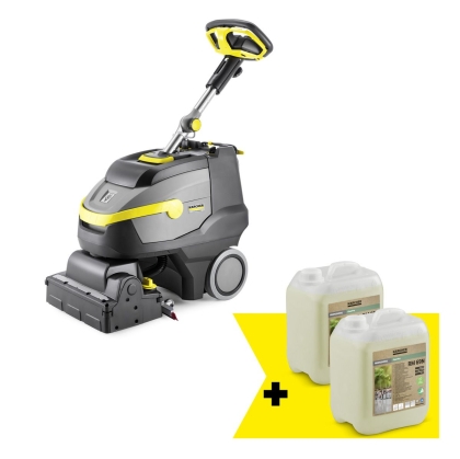 Електрически подопочистващ автомат Karcher BR 35/12 C Bp Pack Go!Further, 500 W, 25.2 V, 12 л + препарат RM 69 N, 2х5 л