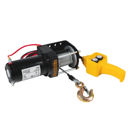 Електрическа автолебедка Raider RD-EW09, 12 V, 1360 кг, 2200 W, 14 м (121609)