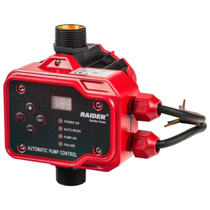 Електрически пресостат Raider RD-EPC04, 2200 W, 1", 15 бар (070190)