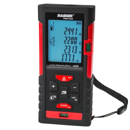 Лазерна ролетка Raider RD-LDM01, 40 м, 4 реда (260802)