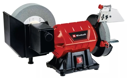 Електрически настолен шмиргел за сухо и мокро шлайфане Einhell TC-WD 200/150, 32/200 мм, 250 W (4417242)
