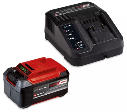 Комплект акумулаторна батерия и заряднo устройство Einhell PXC Starter-Kit, 18 V, 5.2 Ah (4512147)