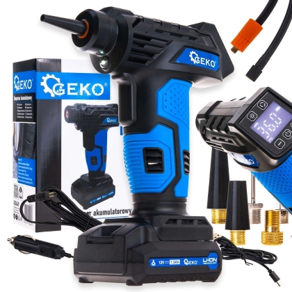 Акумулаторен компресор Geko G80649, 12 V, 0.2-10.3 бара