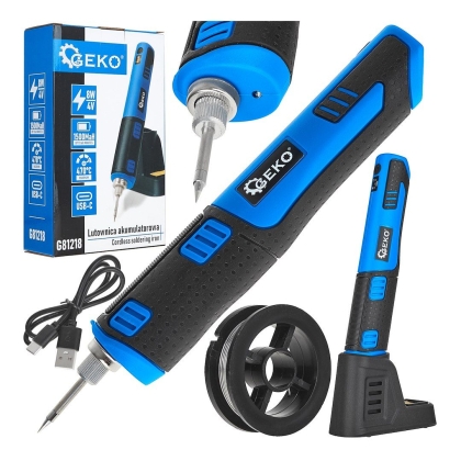 Акумулаторен поялник Geko G81218, 4 V, 1.5 Ah, 8 W