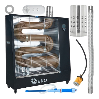 Дизелов инфрачервен отоплител Geko G80430, 1300 W, 1.03 кг/час, 140 м2, 32 л