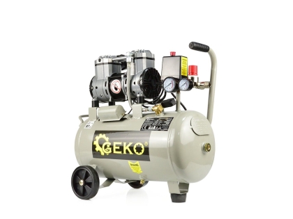 Електрически монофазен безмаслен компресор Geko G80335, 980 W, 8 бара, 24 л, 140 л/мин.