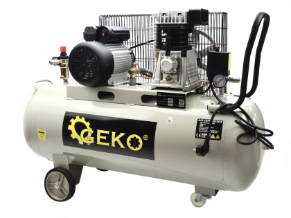 Бензинов монофазен маслен компресор тип Z Geko G80303, 1500 W, 390 л/мин, 8 бара, 100 л