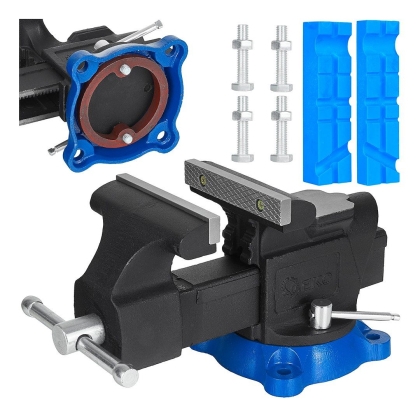 Професионално настолно менгеме Geko G02306, 5", 125 мм, 140 мм, 360°