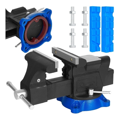 Професионално настолно менгеме Geko G02307, 6", 150 мм, 150 мм, 360°