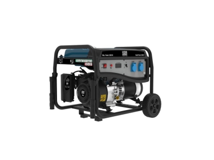 Бензинов монофазен генератор с ръчен старт HBM H135229, 2000 W, 15 л