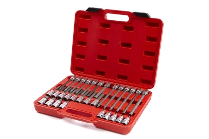 Комплект къси и дълги вложки шестограми HBM 3605, 1/2", 30 бр.