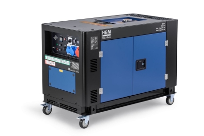 Дизелов трифазен / монофазен обезшумен генератор HBM H135235, 11000 W, 26 л, ел. старт