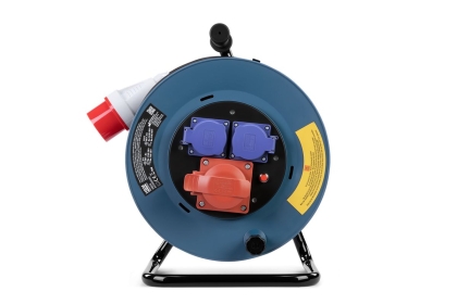 Трифазен удължител на макара HBM H135713, H07RN-F 5G2.5, 230V/400 V, IP44, 25м