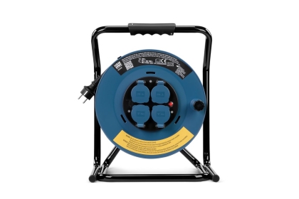 Удължител на макара с кабел HBM H135710, IP 44, 3x2.5 мм2, 4 гнезда, 40 м
