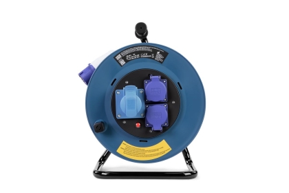 Удължител на макара с кабел HBM H135714, IP44,x2,5 мм2, 3 гнезда, 25 м