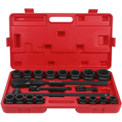 Комплект гедоре Kraft&Dele KD11868, 3/4", 19-50 мм, 21 бр.