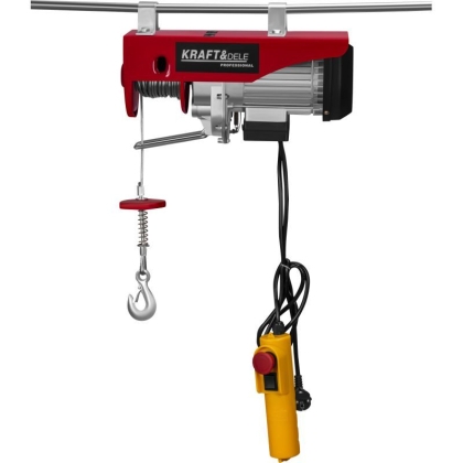 Електрически телфер Kraft&Dele KD2191, 1200 W, 300/600 кг, 10/5 м