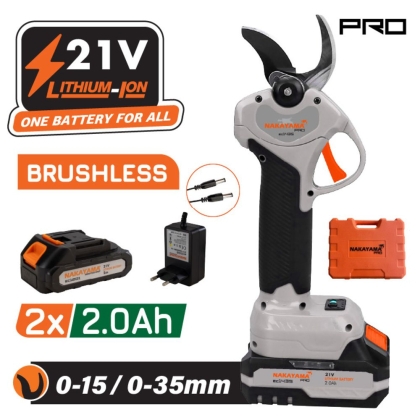 Акумулаторна лозарска ножица Nakayama Pro EC1435, 21 V, 15-35 мм (082903)