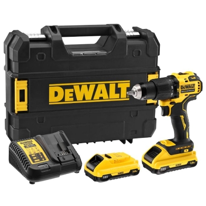 Акумулаторен ударен винтоверт DeWALT DCD709L2T, 18 V, 3 Ah, 65 Nm, 1.5-13 мм
