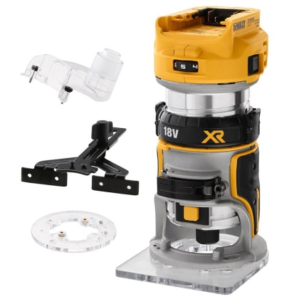 Акумулаторна оберфреза DeWALT DCW600N, 18 V, 16000-25500 об/мин, ф 6-8 мм, без батерии и зарядно устройство