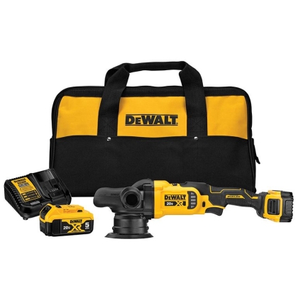 Акумулаторна полирмашина DeWALT DCM848P2, 18 V, 5 Ah, ф 125 мм, 2000-5500 об/мин