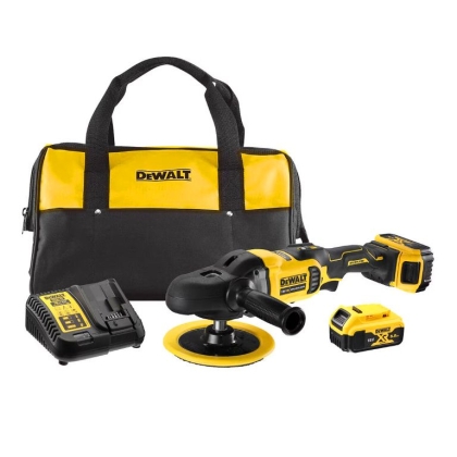 Акумулаторна полирмашина DeWALT DCM849P2, 18 V, 5 Ah, ф 180 мм, 0-800/0-2200 об/мин