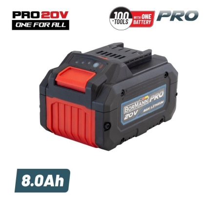 Акумулаторна батерия Bormann Pro BBP2011, 20 V, 8 Ah (048282)