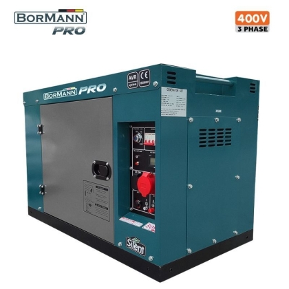 Дизелов трифазен генератор Bormann Pro BGB9800, 9500 W, 15 л, 633 см3 (080756)