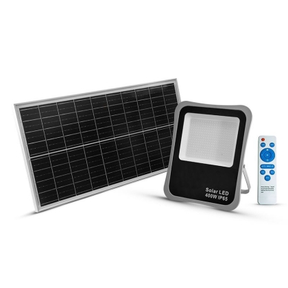 Електрически прожектор със соларен панел и сензор Bormann BLF2750, 400W, 6500 K, 120° (052319)