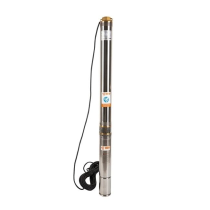 Електрическа монофазна многостъпална сондажна помпа за вода IBO 3.5" SDM 3-15, 1100 W, 90 м, 105 л/мин, повишена устойчивост на пясък (1551)
