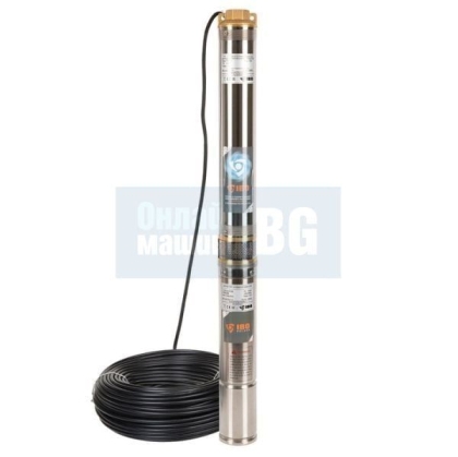 Електрическа монофазна многостъпална сондажна помпа за вода IBO 4'' SDM 3-18, 1500 W, 135 м, 94 л/мин, повишена устойчивост на пясък (IBO 4'' SDM 3-18)