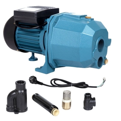 Електрическа монофазна самозасмукваща помпа с ежектор IBO DP 370, 1100 W, 50 м, 35 л/мин (001632)
