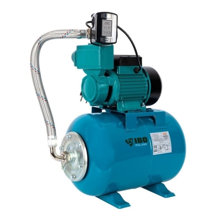 Електрическа монофазна хидрофорна самозасмукваща помпа за вода IBO WZI 750, 750 W, 24 л, 60 м, 50 л/мин (0043)