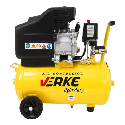 Електрически монофазен маслен компресор Verke V81150, 1100 W, 200 л/мин, 24 л, 8 бара