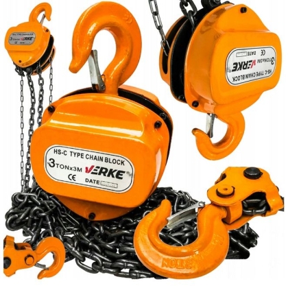 Ръчна верижна лебедка Verke V87267, 3000 кг, 3 м