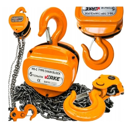 Ръчна верижна лебедка Verke V87268, 5000 кг, 5 м