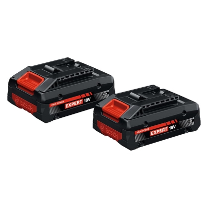 Комплект акумулаторни батерии Bosch Professional Expert 2xEXBA18V-40, 18 V, 4 Ah, 2 бр. (1600A03738)