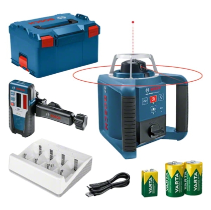 Ротационен лазерен нивелир Bosch Professional GRL 300 HV + LR 1, 635 nm, 300 м (0601061505)