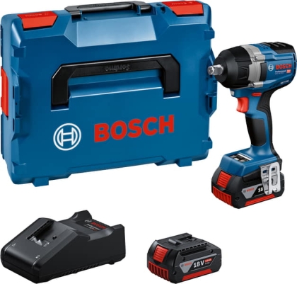 Акумулаторен ударен гайковерт Bosch Professional GDS 18V-750 C, 18 V, 5 Ah, 750 Nm, 1/2" (06019L9003)