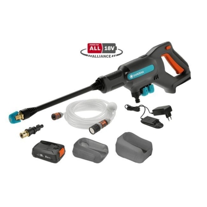 Акумулаторна водоструйка Gardena AquaClean 24/18V P4A, 18 V, 2.5 Ah, 250 л/ч., 24 бара (14800-20)