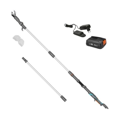Акумулаторна телескопична ножица за клони Gardena HighCut 360/18V P4A Set, 18 V, 2 Ah, 28 мм (14776-20)
