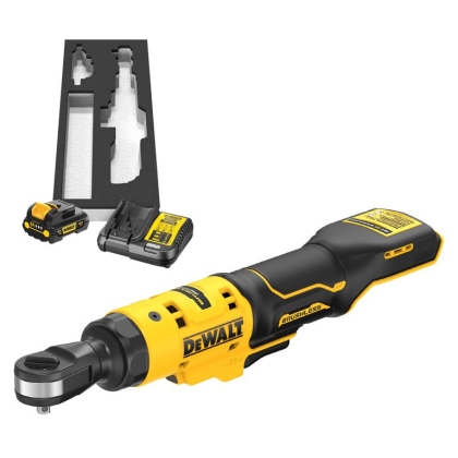 Акумулаторна тресчотка DeWALT DCF504L1G, 12 V, 3 Ah, 54 Nm, квадрат, 1/4"