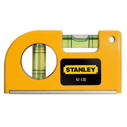 Джобен магнитен нивелир Stanley 0-42-130, 80 мм