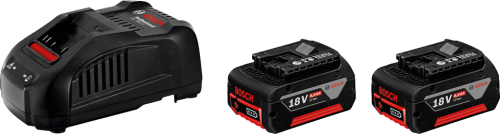 Акумулаторни батерии със зарядно устройство BOSCH 2xGBA 18V 6.0 Ah + GAL 1880 CV Professional, 18V, 6Ah, 2бр. батерии