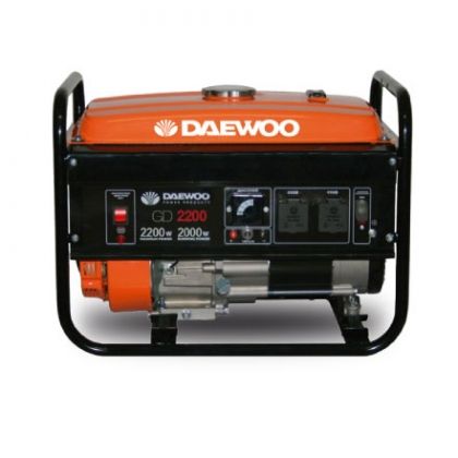 Бензинов генератор DAEWOO GD 1200, монофазен с ръчен старт, 2.2 kW, 15 L, 