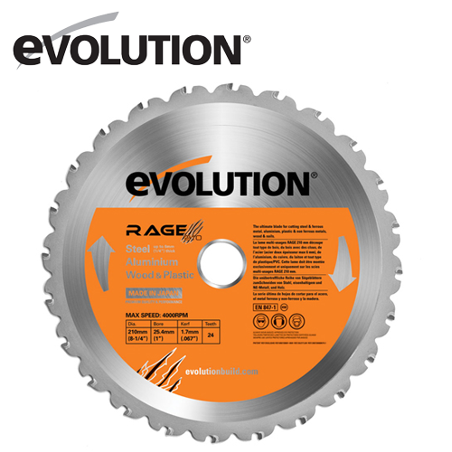Evolution RAGE 210 mm Универсален диск  EVOLUTION RAGEBLADE210MULTI 