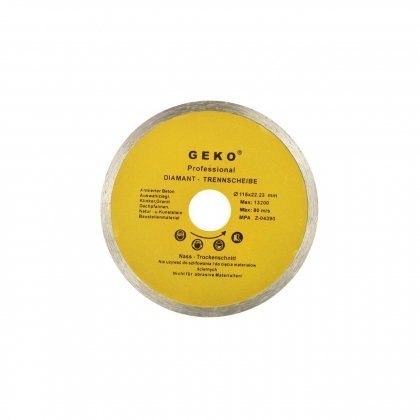 Диамантен диск за сухо рязане на гранитогрес GEKO Profi, ф115x8x22мм