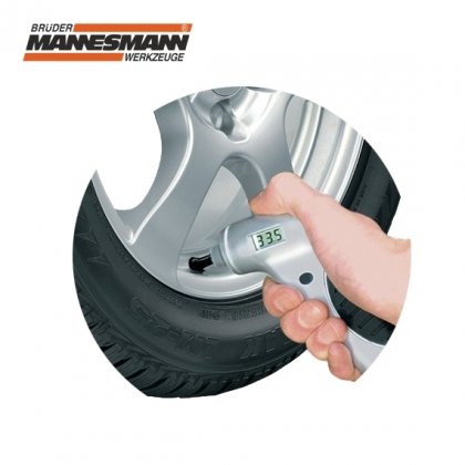 Дигитален манометър за гуми MANNESMANN, 0.15-7бара