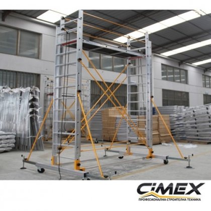 Алуминиево скеле тип стълба CIMEX, 6м