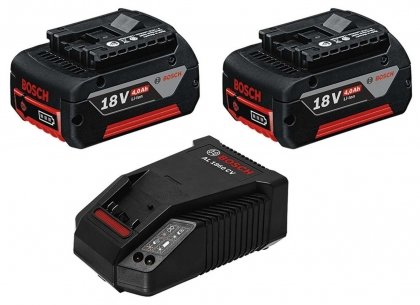 Акумулаторни батерии със зарядно устройство BOSCH Starter set GBA GAL 1860, 18V, 4Ah